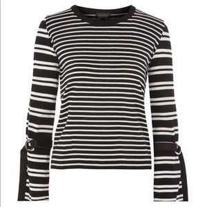 TOPSHOP Buckle Cuff Sweater